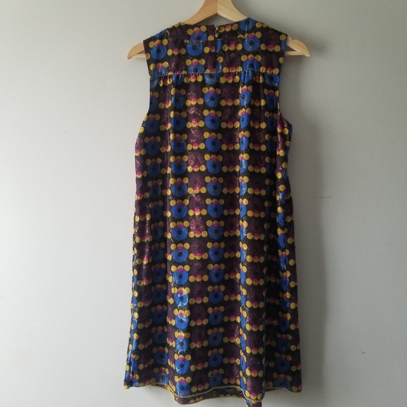 Anna Sui For Target Metallic Mod Dress Small - Picture 6 of 13